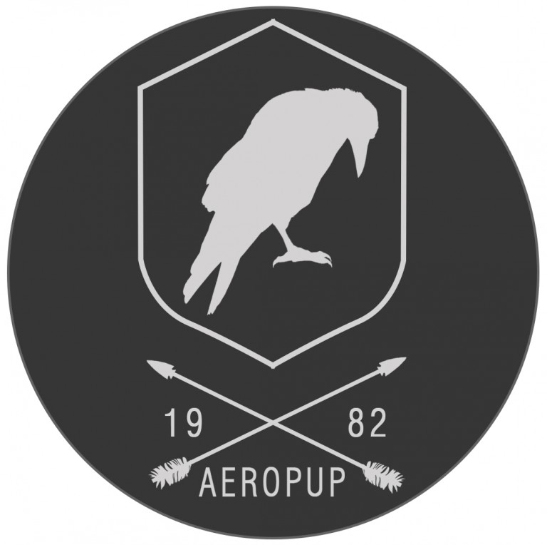 Aeropup hip logo cuervo2 arrow2